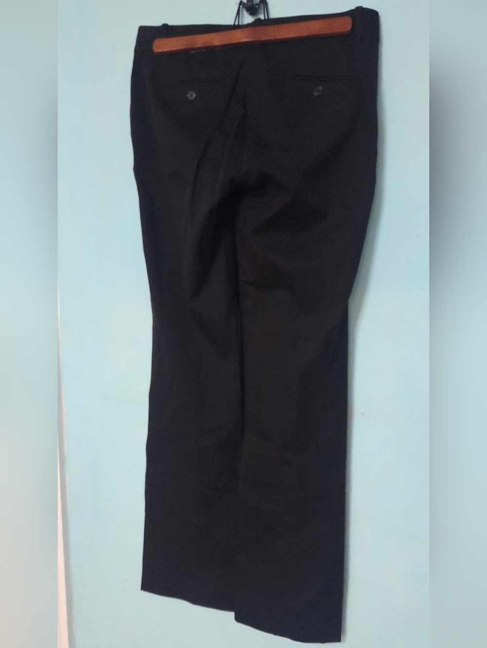 J. Crew Black Pantsuit Classic Style Style Strech Cotton Streitgh Leg, Mid Rise - Picture 4 of 9